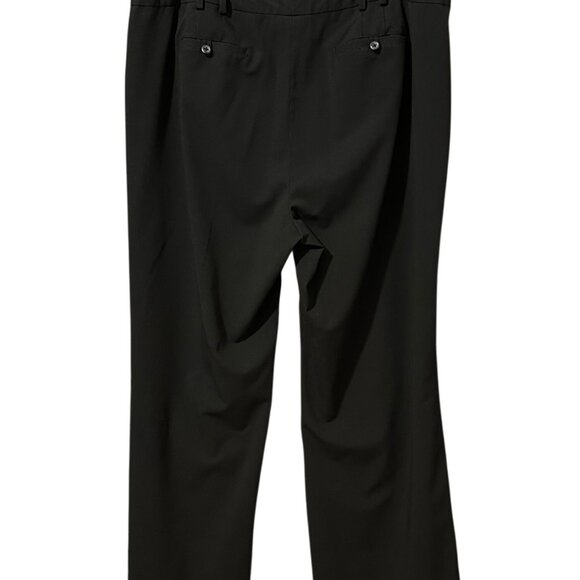 Bay Studio Plus Womens Dress Pants 16W Black Stretch Straight Leg Classic Work - Picture 3 of 6